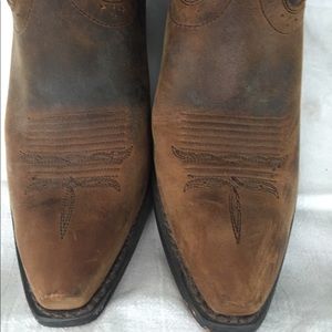 Leather cowboy boots